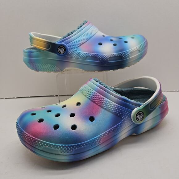 Crocs Unisex Clogs Solarized Classic 207560 Tie Dye Size Women's 9 Men's 7 - Picture 1 of 8